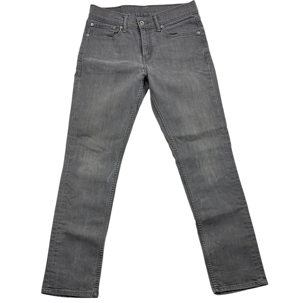 Levi's 511 Jeans Straight Leg Mens Size 31x32 (Measures 30x30) Charcoal